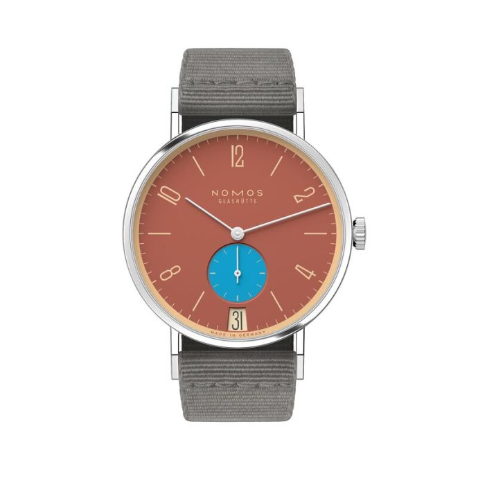 Tangente 38 Datum Ziegelblau