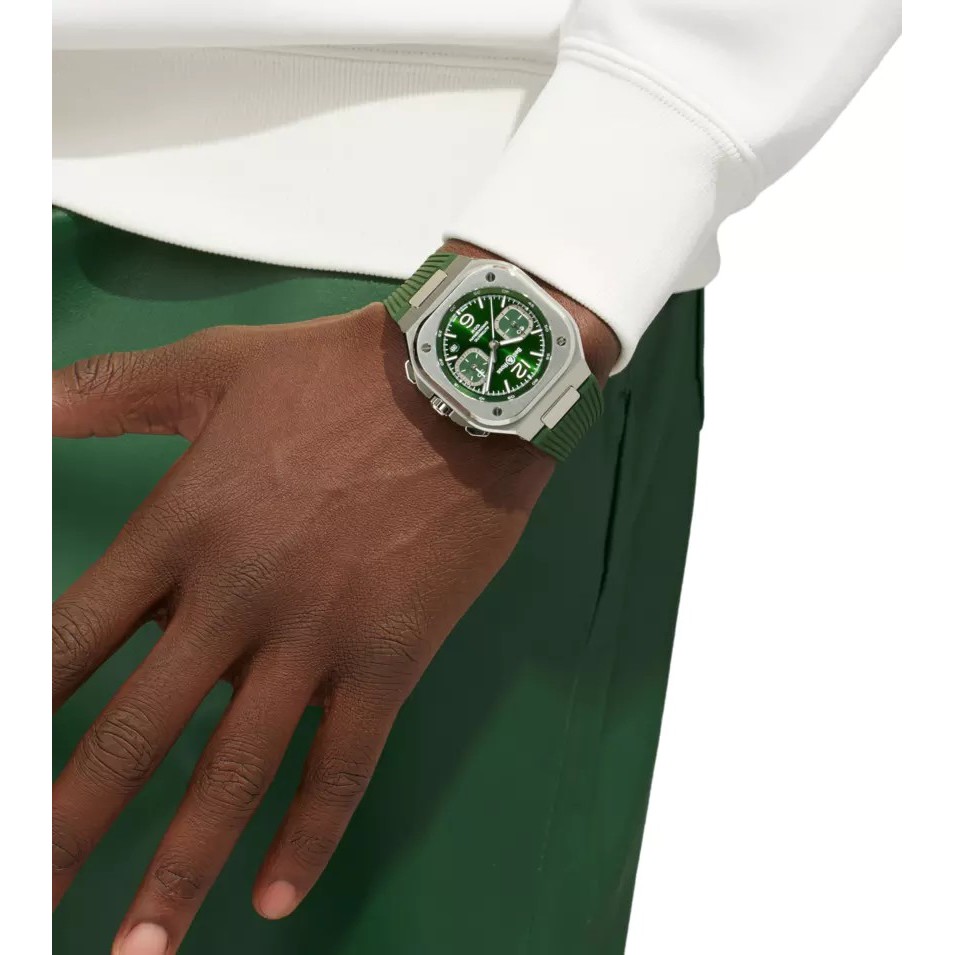 BR 05 Chrono Green Steel