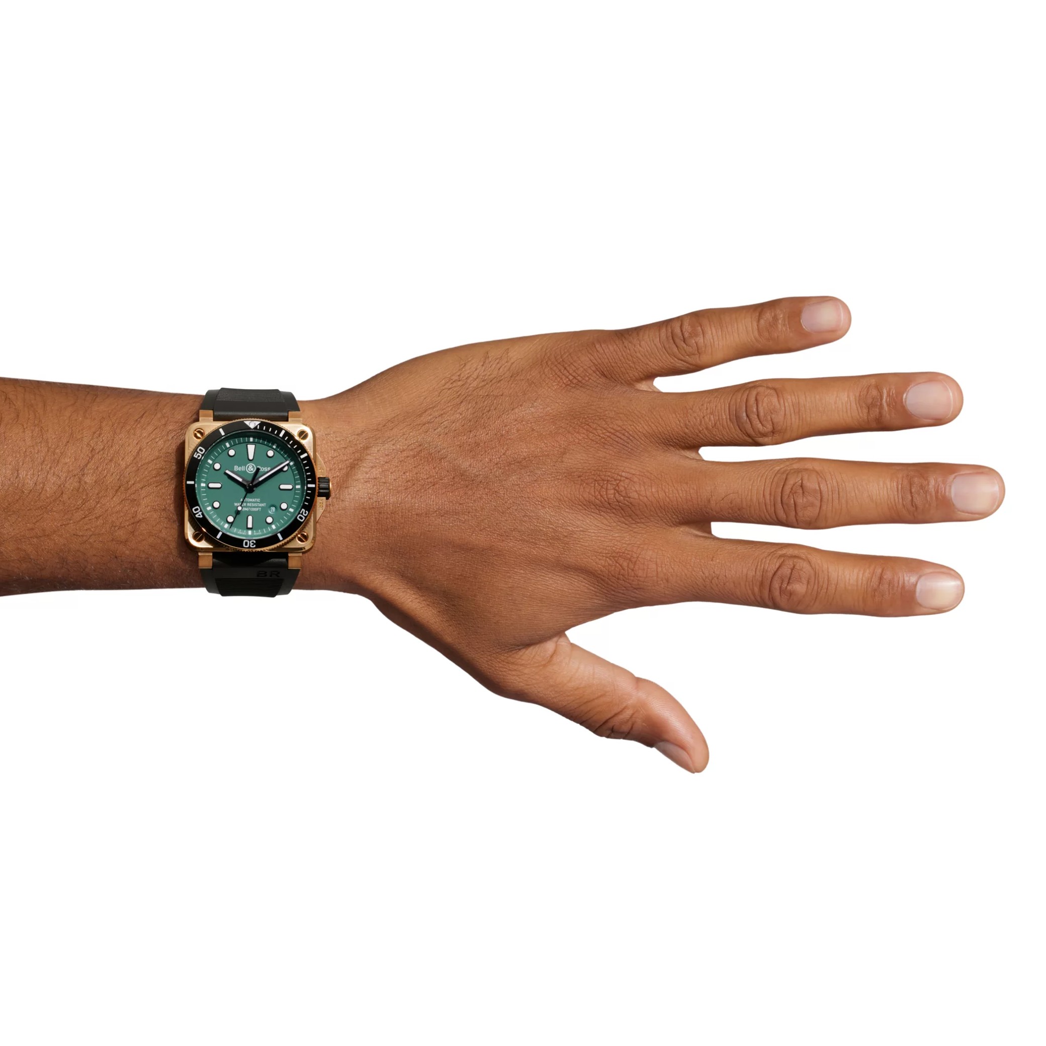 BR 03-92 Diver Black & Green Bronze