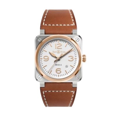 BR 03 White Steel & Gold