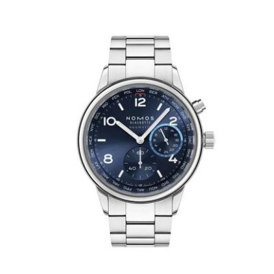 Club Sport neomatik Weltzeit Blau