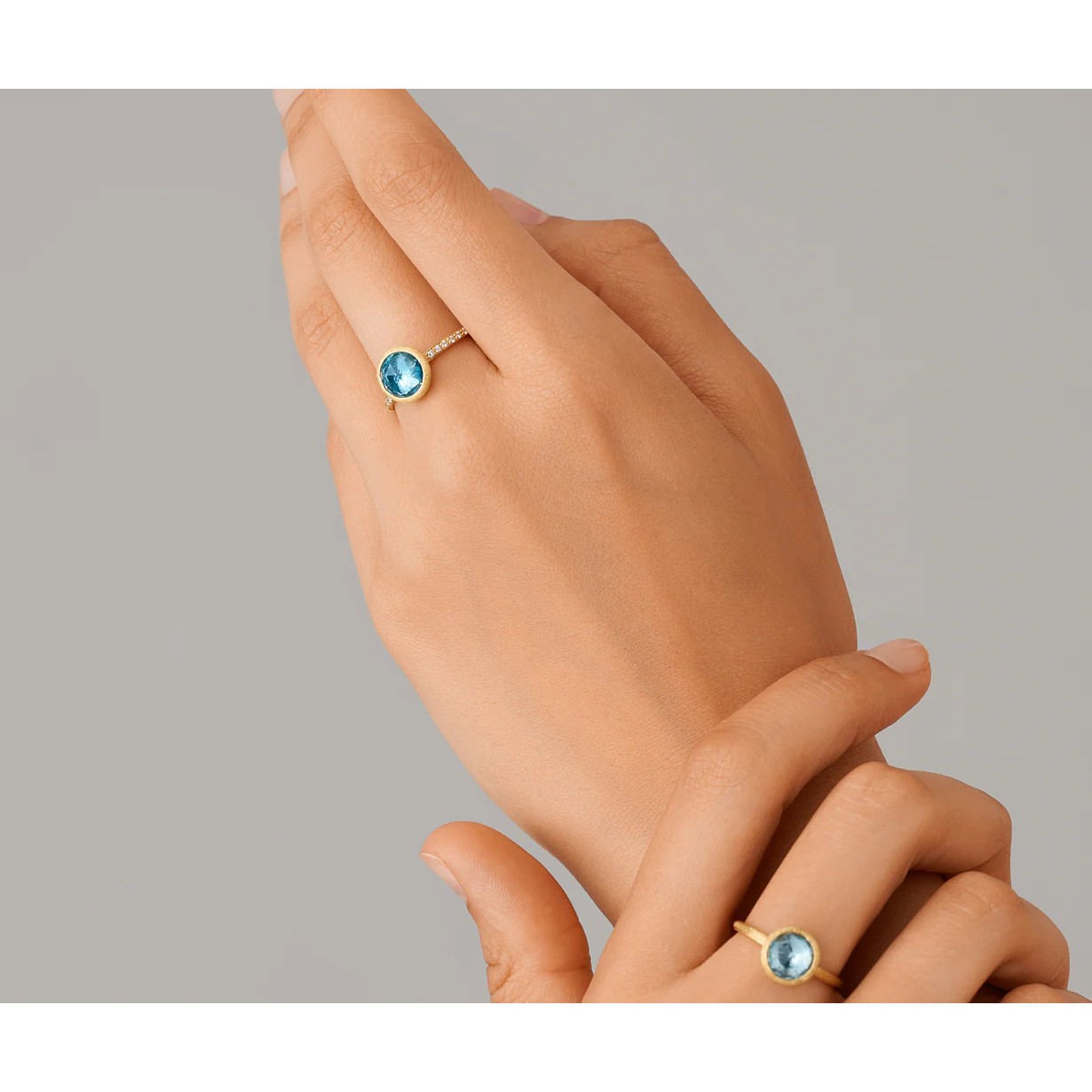 Ring mit Topas und Brillanten
