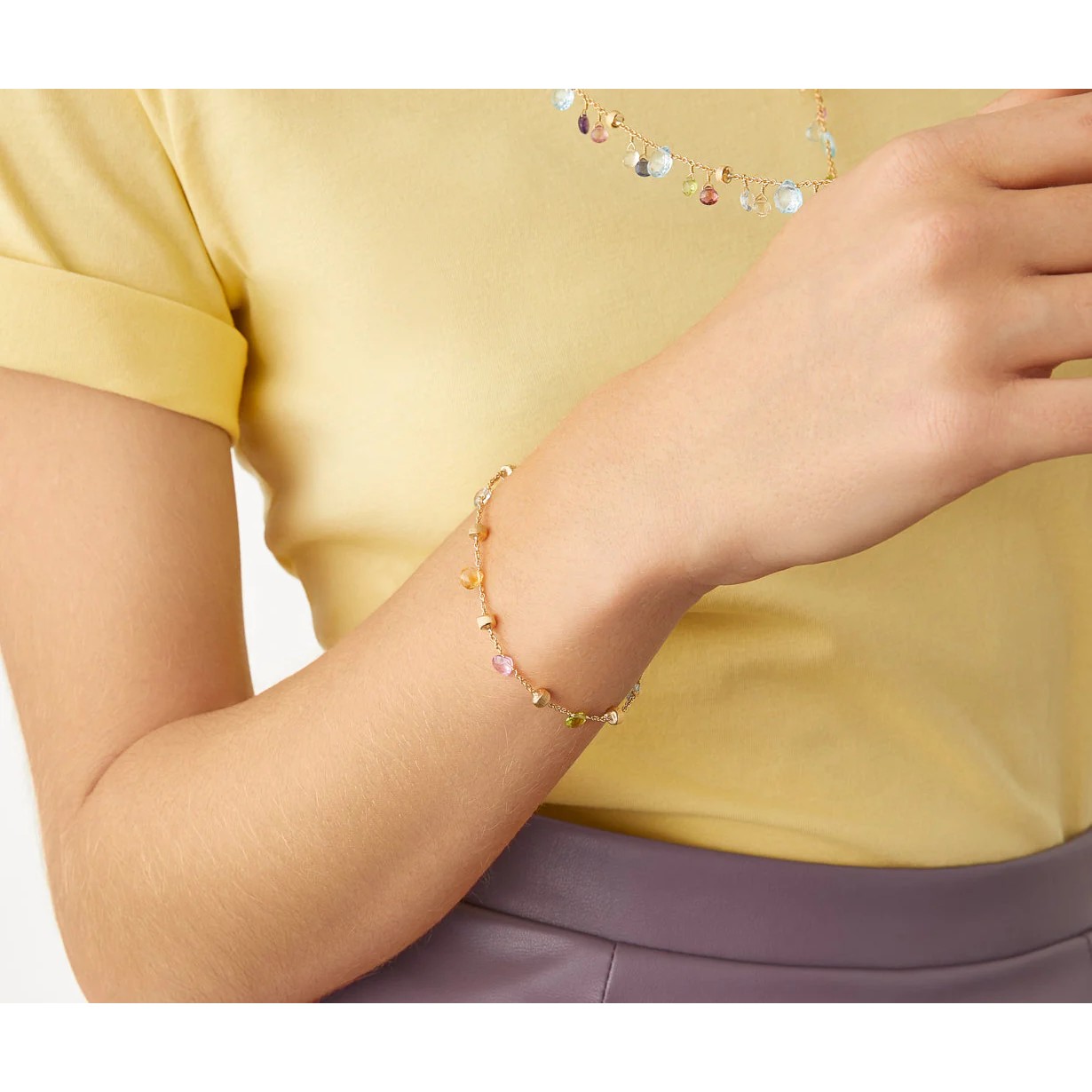 Armband mit bunten Edelsteinen