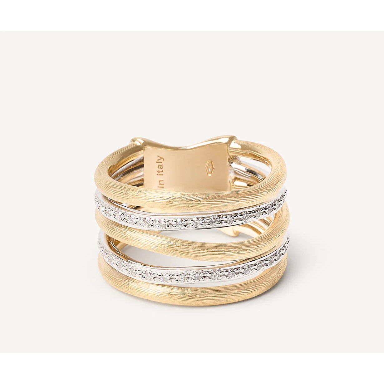 Mehrreihiger Ring mit Diamanten