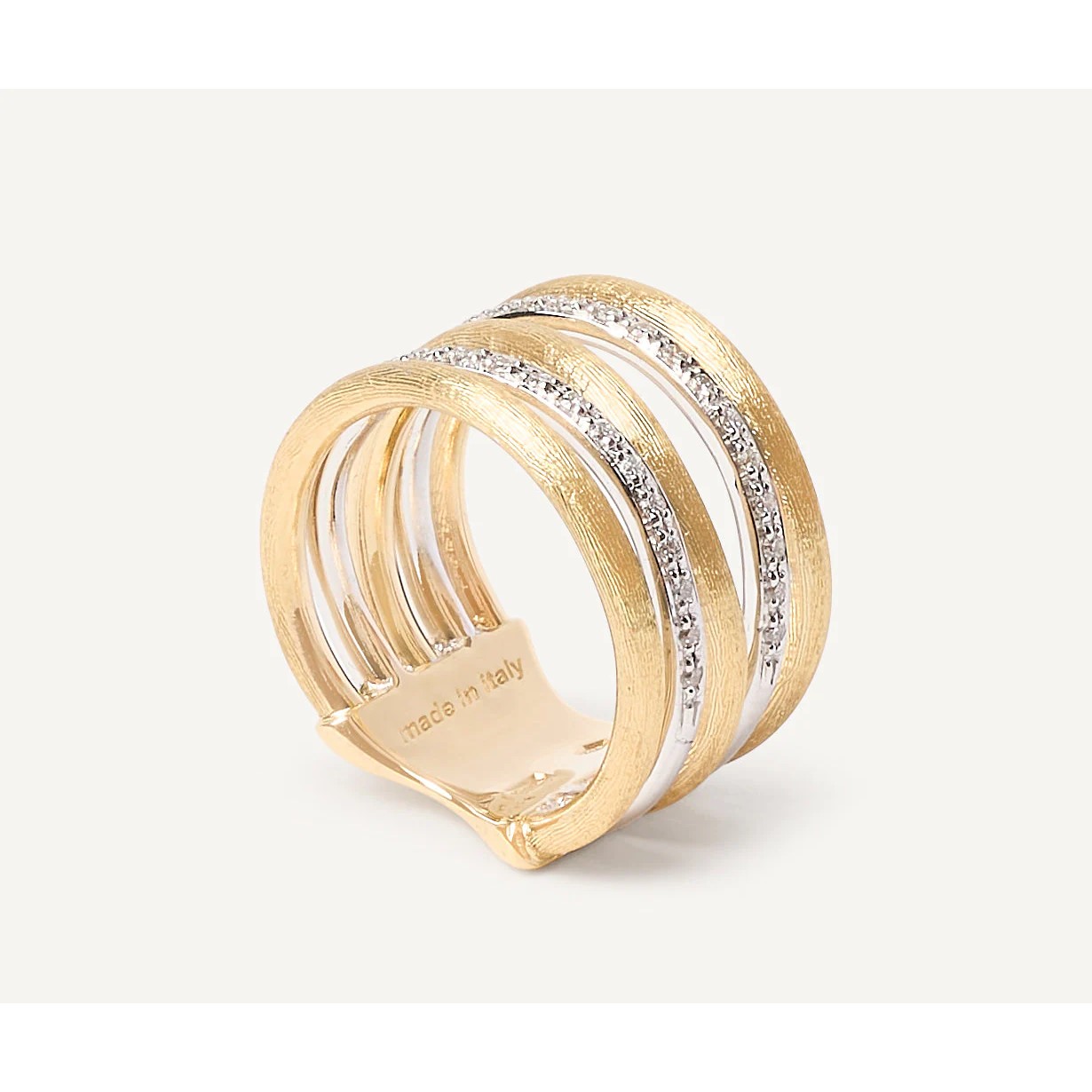Mehrreihiger Ring mit Diamanten