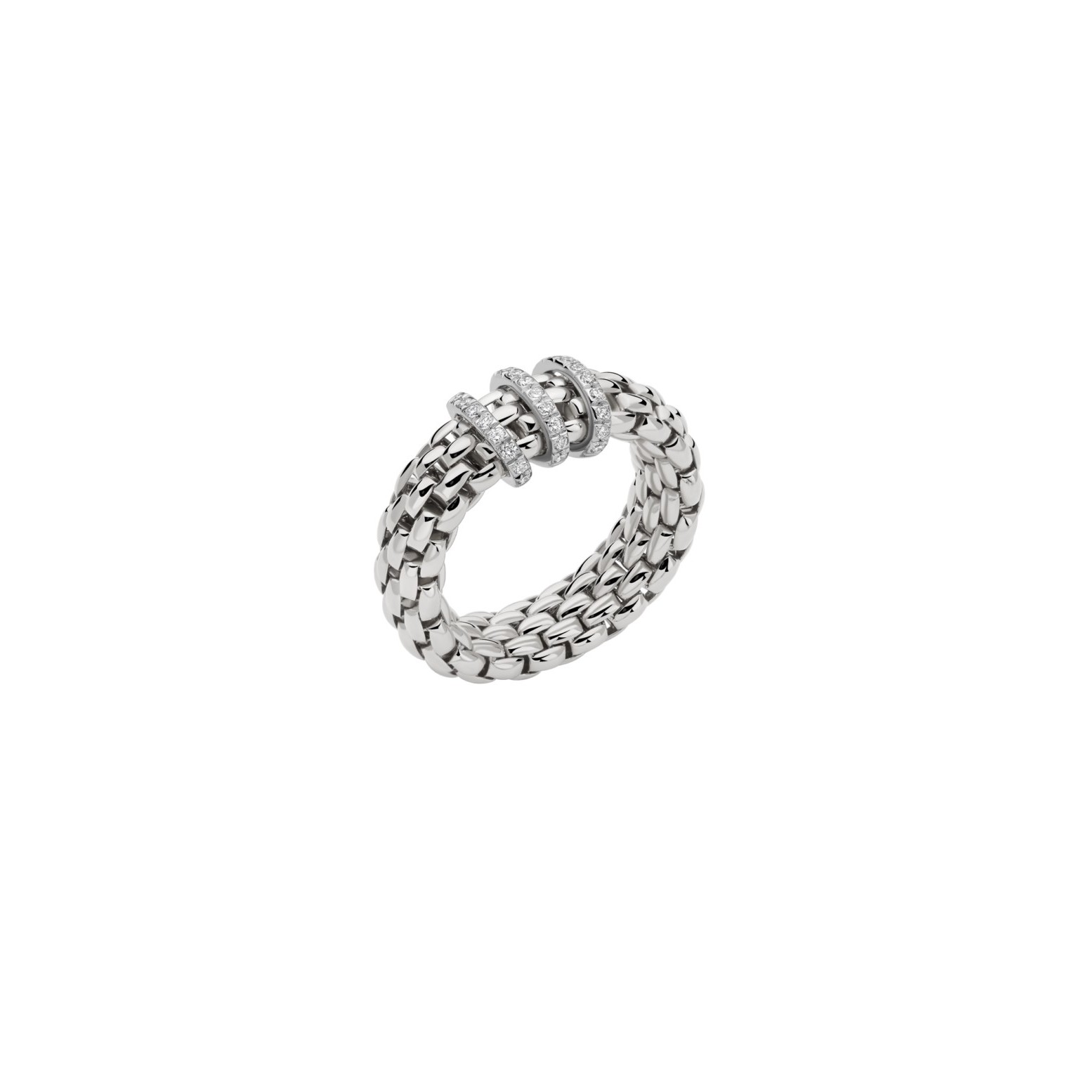 Flex'it-Ring mit Diamant-Pavé