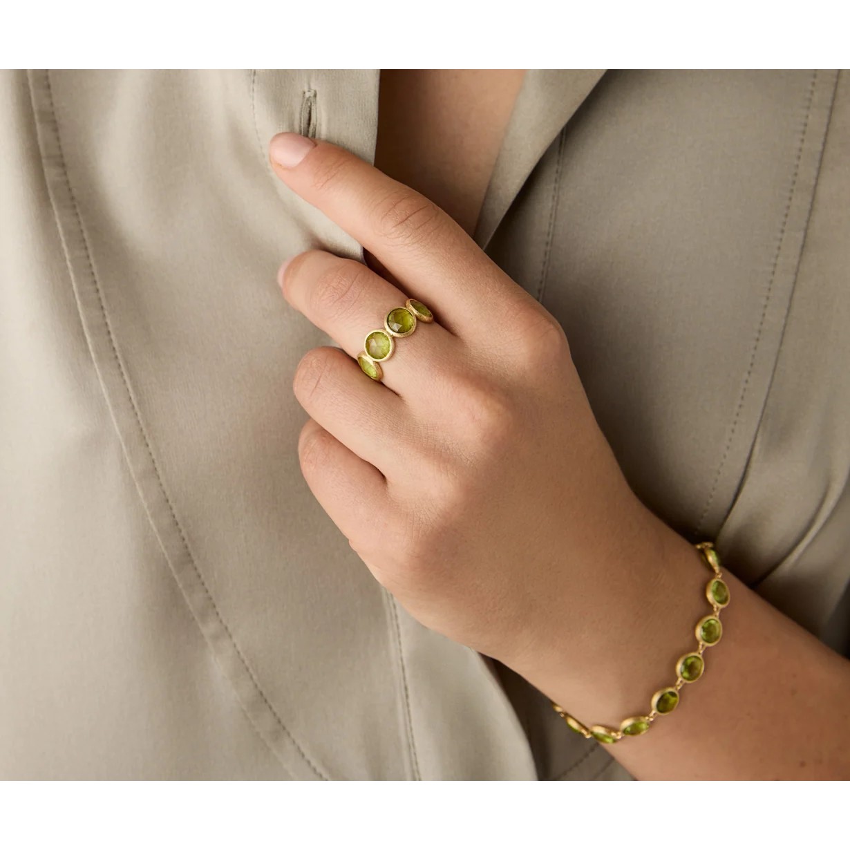 Bandring mit Peridoten