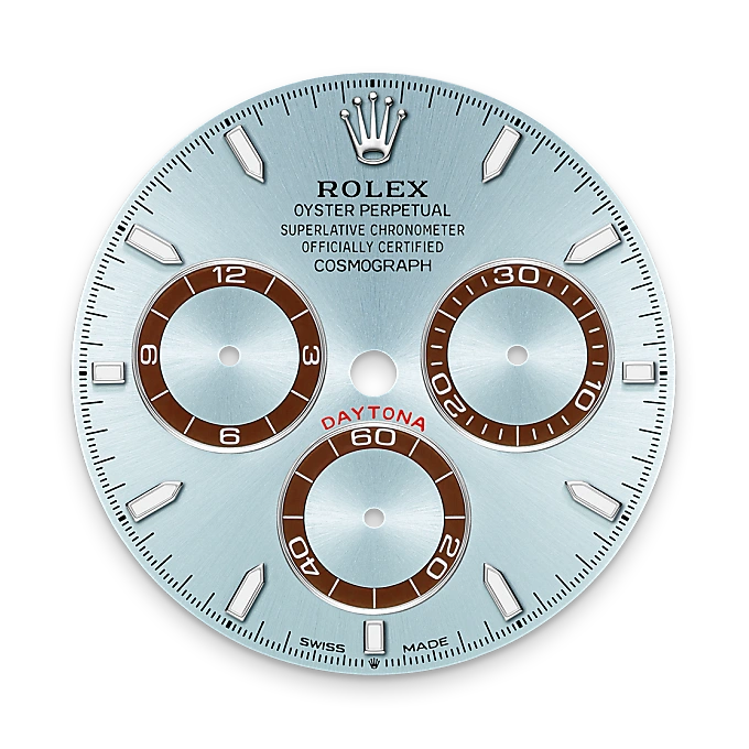 Eisblaues Zifferblatt